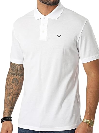 Premium Quality Polo Mens White T-Shirt.
