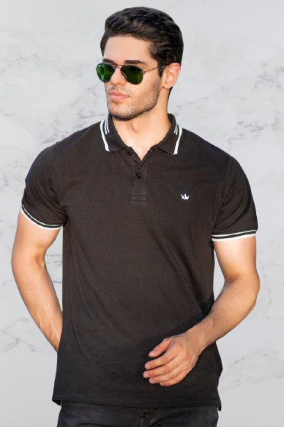 Black Fabric Deer T-Shirt.