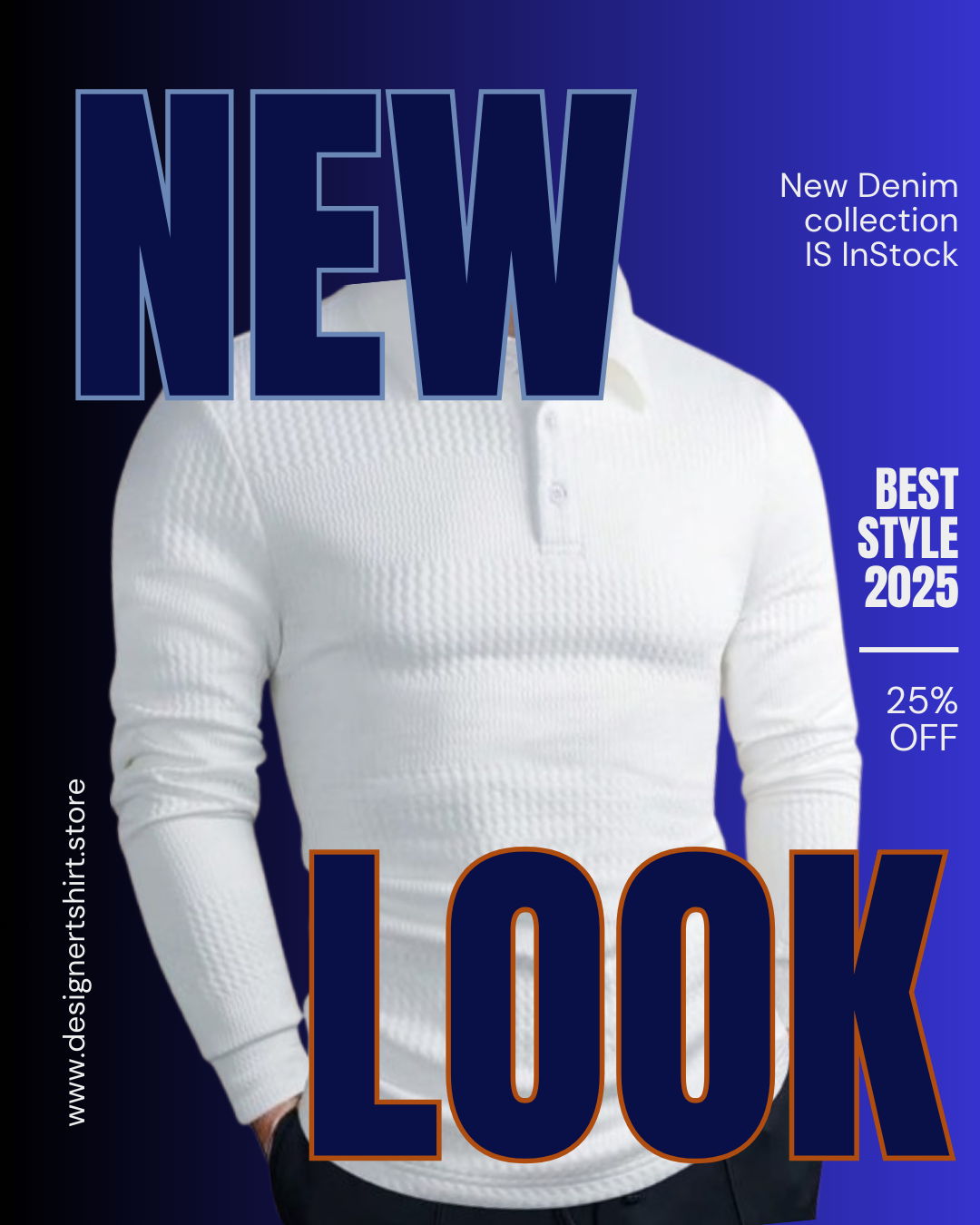 Premium Quality Polo Mens White T-Shirt.