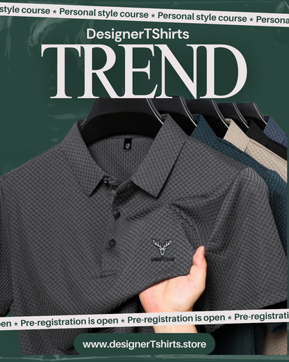 Black Fabric Deer T-Shirt.